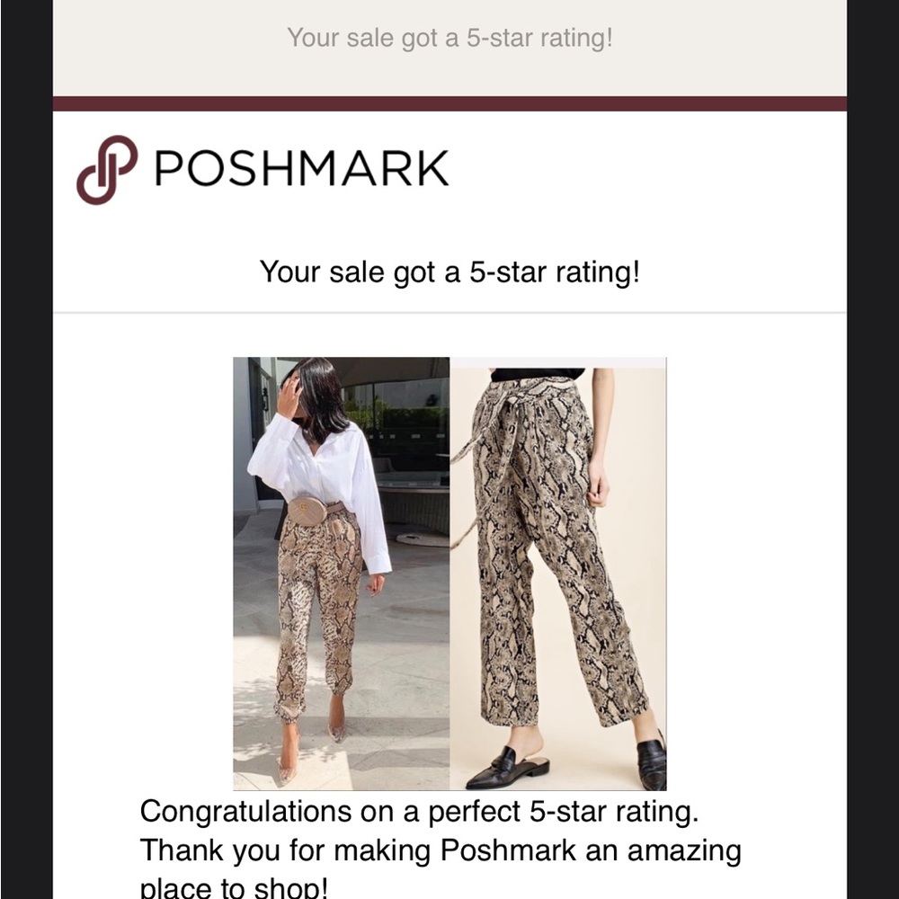 JET SET high waisted Snakeskin pants - Picture 2 of 9